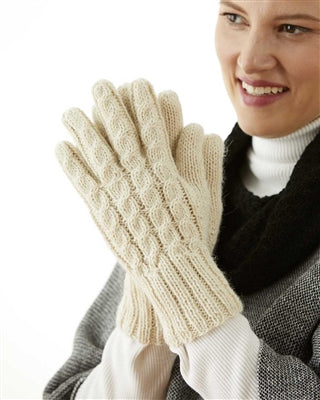 Trenza Cable Alpaca Handknit Gloves Trenza Cable Alpaca Handknit Gloves